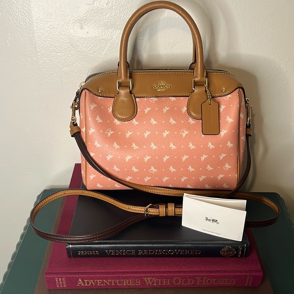 Coach Handbags - COACH Mini Bennett Blush Chalk Pink Satchel with Butterfly Dot Crossbody Bag